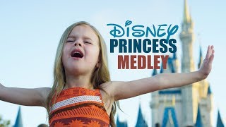 DISNEY PRINCESS MEDLEY  SINGING EVERY PRINCESS SONG AT WALT DISNEY WORLD [upl. by Attenwad]