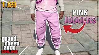 How to get Pink Joggers In Gta 5 Online 169 NO BEFF TRANSFER OR NETCUT [upl. by Ricoriki]