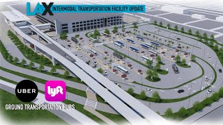 LYFT UBER coming to LAX Intermodal Transportation Facilities  Ground Transportation Hubs Update [upl. by Gaudet]