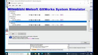 System Simulator in Mitsubishi Melsoft GXWorks3 using the GX simulator 3 [upl. by Witt707]