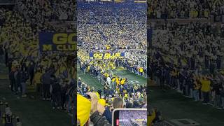 Michigan run out tunnel vs Michigan State michiganfootball bighouse goblue [upl. by Enaerb]