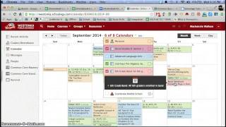 Schoology Calendar Color Coding [upl. by Brinn]