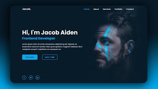 Personal Portfolio Website using HTML amp CSS [upl. by Eeslehc]