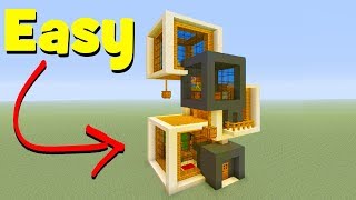 Minecraft Tutorial How To Make A Modern Cube House Modern House 7 [upl. by Ollopa]