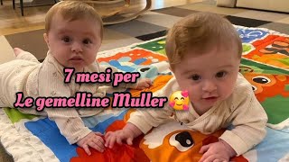 7 mesi per le gemelline Muller 🥰❤️ Penelope e Ginevra ❤️ [upl. by Marala]