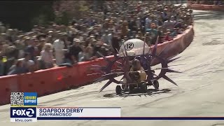 San Francisco soapbox derby returns after 40 years [upl. by Sikes]