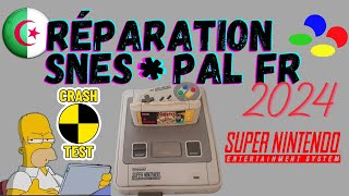 Crash test et réparation de super Nintendo SNES qui ne sallume plus 7805 fusible nintendo [upl. by Stern]