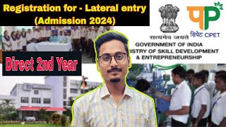 Cipet Lateral Entry Admission 2024  Cipet Jee  Plastic Engineering direct 2nd year Admission [upl. by Robinia]