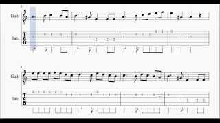 La Tarara tablatura punteo para guitarra Música Tradicional Española [upl. by Shadow]