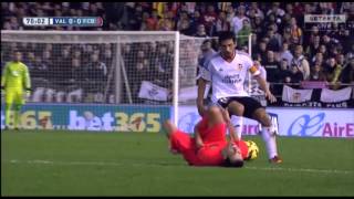 Valencia vs Barcelona 01 11302014 Extended Highlights [upl. by Eerej618]