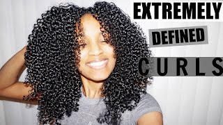 Shingling Method for EXTREMELY Defined Curls ALL Natural Hair Types [upl. by Llertac]