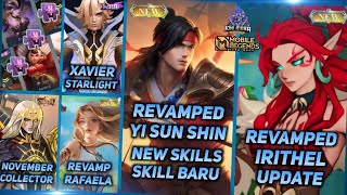 REVAMPED YI SUN SHIN SKILLS REVAMP IRITHEL amp RAFAELA XAVIER STARLIGHT  MLBB UPCOMING SKIN 2024 [upl. by Tierney]