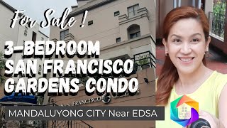 San Franciso Gardens Condo Unit For Sale 3Bedroom Unit Walking Distance to EDSA BONI Avenue [upl. by Elconin725]