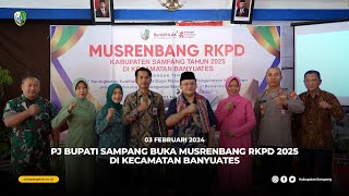 PJ BUPATI SAMPANG BUKA MUSRENBANG RKPD 2025 DI KECAMATAN BANYUATES [upl. by Notaes17]