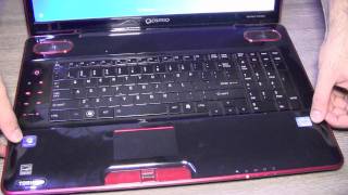 Toshiba Qosmio x500 x8310 gaming laptop hands on spec rundown and boot [upl. by Hesky875]