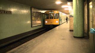 UBahn Berlin Kurzzug der U9 fährt in UBhf Birkenstraße Richtung Osloer Straße ein 30012011 [upl. by Florentia]