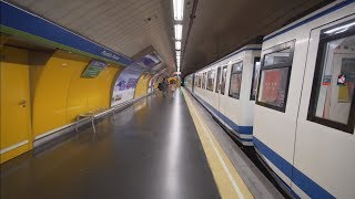 Spain Madrid 2X subway ride from Canillejas to Ascao [upl. by Akenehs]