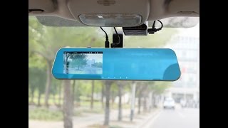 Front amp Rear view Mirror Car DVR Camera Review [upl. by Mota528]