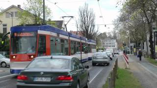 Straßenbahn Darmstadt  Linie 9 Umleitung über Bismarckstraße XXL 2012 HD [upl. by Mendoza566]