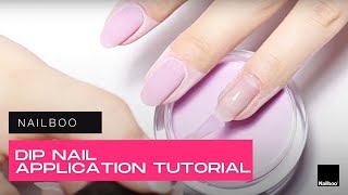 Dip Nail Application At Home  Nailboo® Tutorial [upl. by Chaworth]