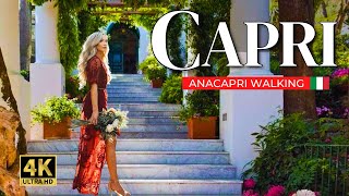 4K Walking tour of CAPRI ❤️ The Most Beautiful Island in Italy [upl. by Meece]