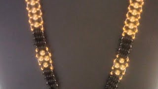 Patti mangalsutra making at homeLong mangalsutra designमँगलसूत्र [upl. by Nylesor]