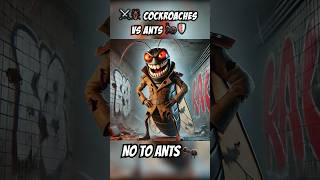 ⚔️🪳Cockroaches vs Ants 🐜🛡️ ai aigenerated cartoon cute story filmepicbattleinsectsfight [upl. by Kahler]