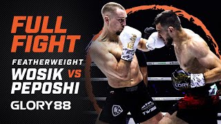 GLORY 88 Denis Wosik vs Berjan Peposhi  Full Fight [upl. by Leumek417]