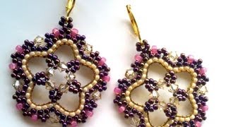 DIY TUTORIAL orecchini Lotus P 1  Lotus earrings P 1 [upl. by Airottiv]