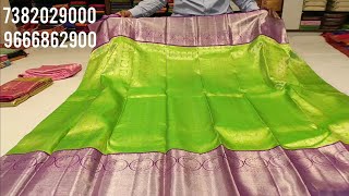 Latest wedding Pure Handloom kanchi pattukanchi kubera pattu kanchi tissue sarees with Best price [upl. by Cammi]