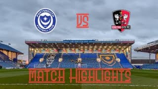 Portsmouth vs Exeter match highlights [upl. by Danieu]