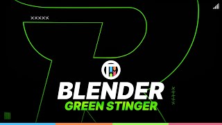 GREEN STINGER TRANSITION  BLENDER EEVEE SPEEDART [upl. by Paulita]