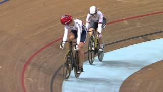 Kristina VOGEL  Rebecca JAMES  Womens Sprint Final  2013 UCI World Track Championships Minsk [upl. by Gagliano]