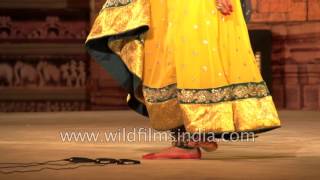 Shinjini Kulkarni performs Kathak recital Khajuraho Dance Festival 2017 [upl. by Nancy]