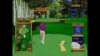 Peter Jacobsens Golden Tee Golf  PS1 Gameplay [upl. by Behlau]