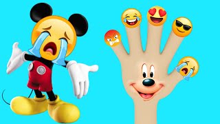 🔴LIVE Mickey Mouse EMOJI FINGER FAMILY Nursery Rhymes amp Kids Songs Non Stop [upl. by Htebsle]