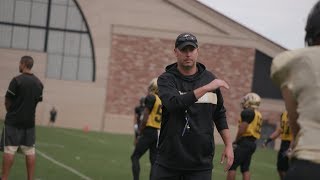 Colorado football interim head coach Kurt Roper is coaching up the Buffs to be the best they can [upl. by Anyotal]