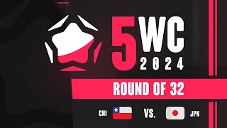 5WC 2024 Round of 32 8 Chile vs Japan 25 [upl. by Eckblad]