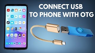 How to connect a USB Pen Drive to Android phone with USB OTG photos and file transfer [upl. by Garrot720]