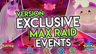 NEW VERSION EXCLUSIVES MAX RAID DEN EVENT UPDATE in Pokemon Sword and Shield [upl. by Anaeed]