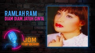 Ramlah Ram  Diam Diam Jatuh Cinta Official Karaoke Video [upl. by Ohcirej]