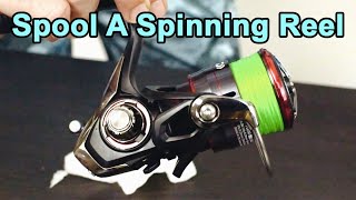 How To Spool A Spinning Reel With Braid Avoid These Common Mistakes [upl. by Melmon245]