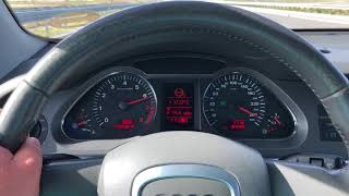 AUDI A6 32 FSI QUATTRO TRIPTRONIC ON AUTOBAHN [upl. by Eimaj]