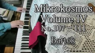 バルトーク ミクロコスモス第4巻（第107番 ー 111番） IKIADPianochannel [upl. by Richela]