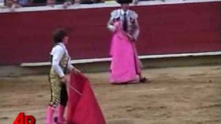 12yearold Bullfighter Gored Twice in Ring [upl. by Chapen]