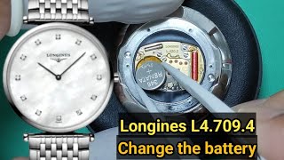 How to change battery Longings watch [upl. by Arvad]