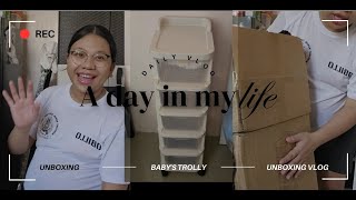 UNBOXING BABYS TROLLY  NESTING WITH ME AT 35 WEEKS  AYENS DIARY [upl. by Anita]