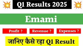 Emami Q1 Results 2025  Emami Share News  Emami Quarterly Results [upl. by Dur]