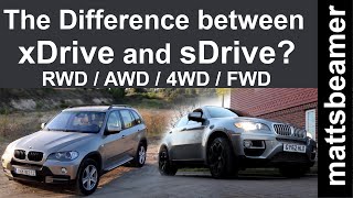 What Is The Difference Between sDrive and xDrive Also brief info on RWD FWD AWD and 4WD [upl. by Leggat]