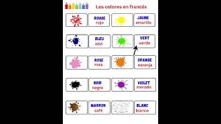 Los colores en frances francesfacil francés fácil laurie vocabulariofrances [upl. by Ayerf]